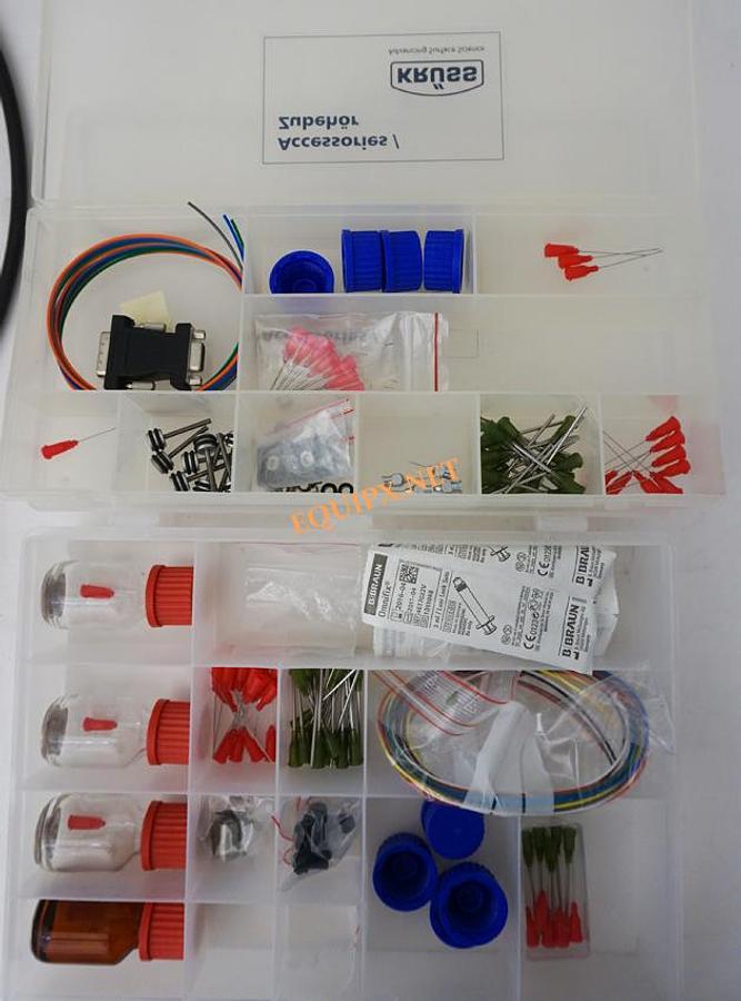 Used Kruss DSA100E drop shape analyzer with large sample frame and multi dosing units