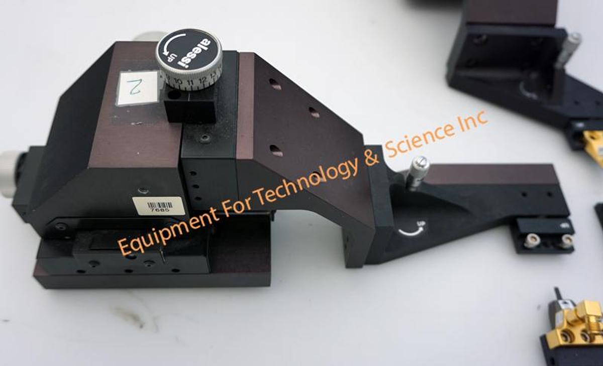 Used Alessi-Cascade MH5 Planarizable Microwave micropositioners with magnetic base- set of 4