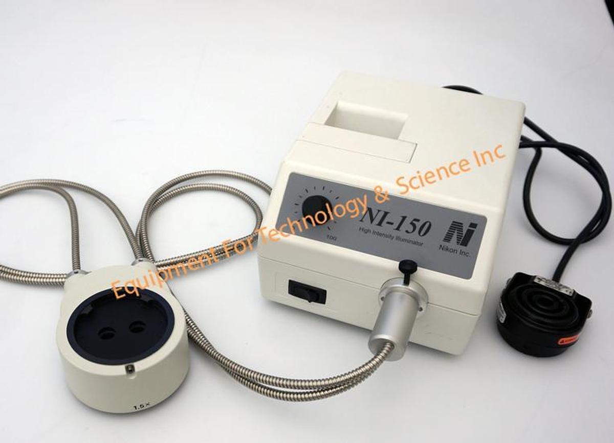 Used Nikon Coaxial illuminator for SMZ series stereozoom microscopes with fiber power supply