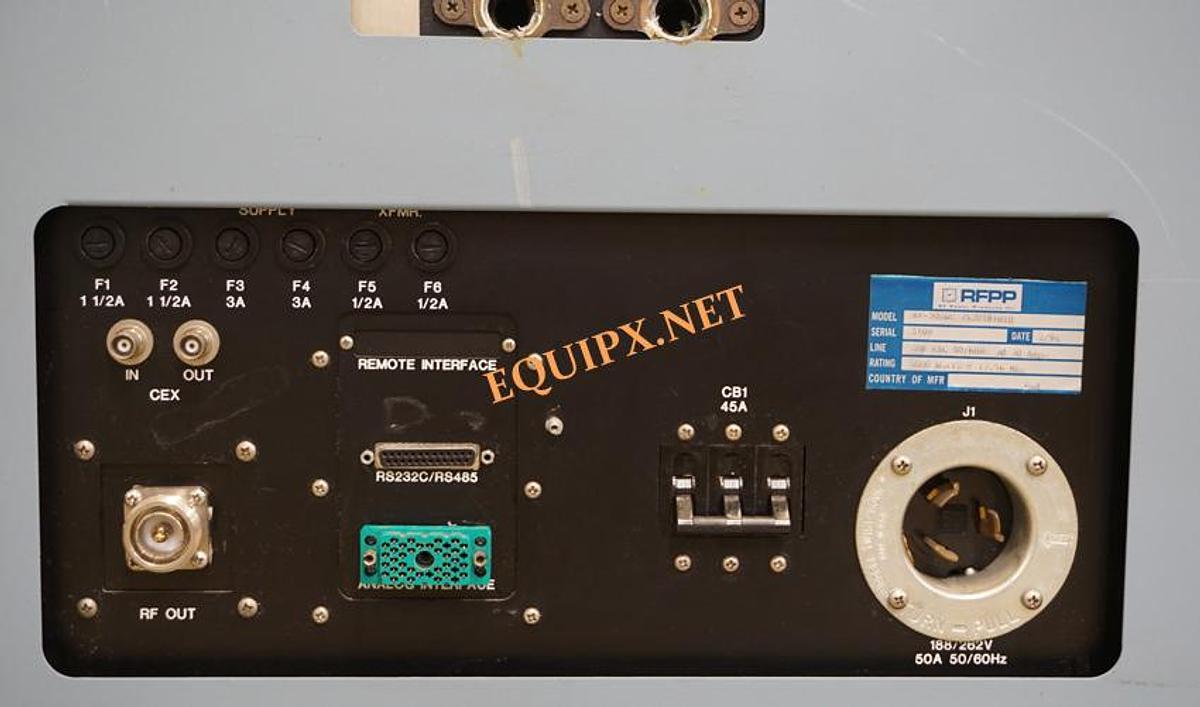 Used RF Power Products RF50-SWC 5KW @ 13.56mhz water cooled power supply