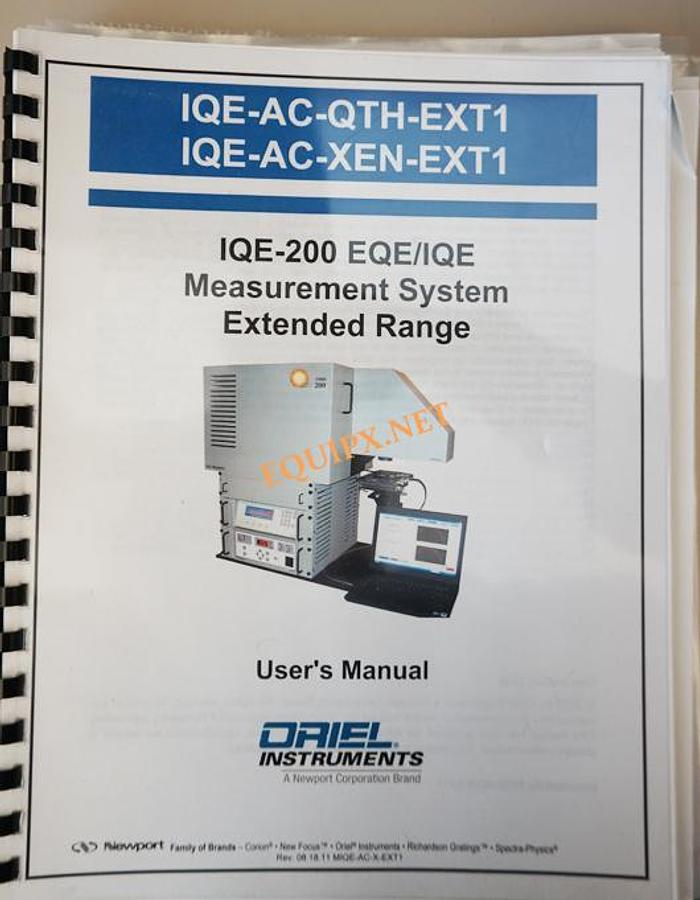 Used Newport Oriel IQE200 PV efficiency test system (2013) with extended range, 300-1800nm