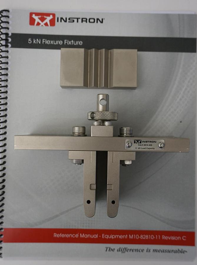 Used Instron cat.# 2810-405 5KN (1124lbf) 4-Point Bend upper anvil assembly