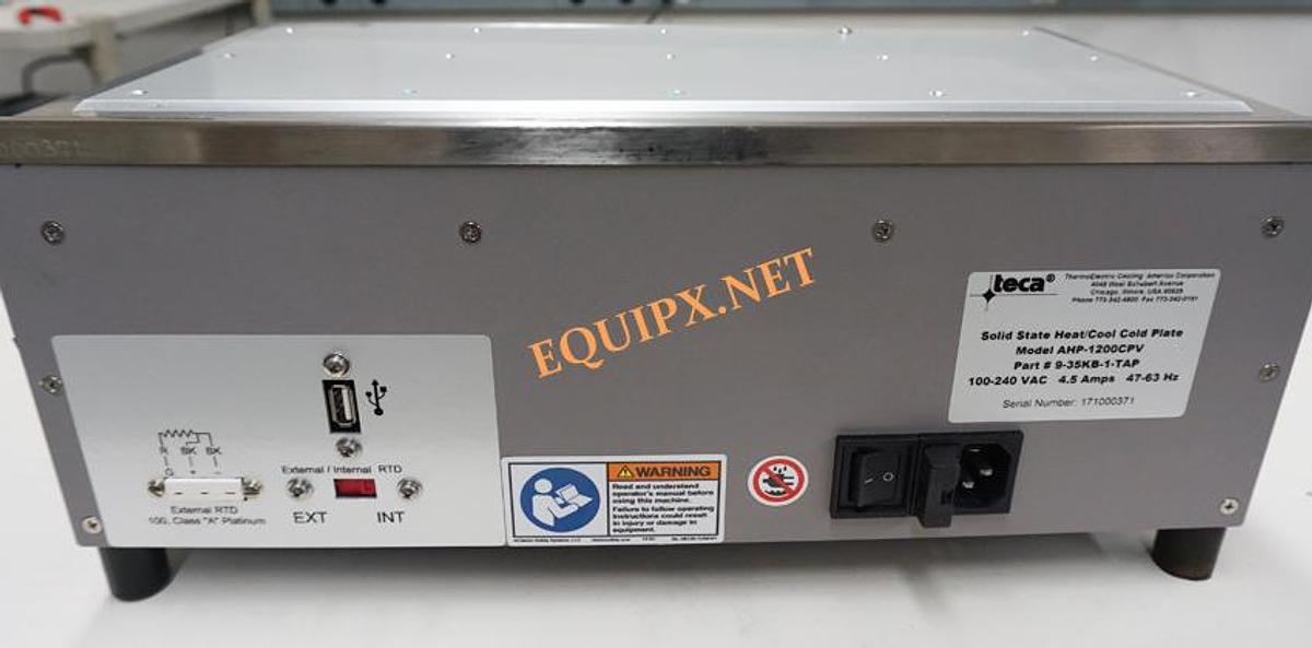 Used TECA AHP-1200CPV Temp range -20C to +90C Peltier cooled Programmable hot/cold plate