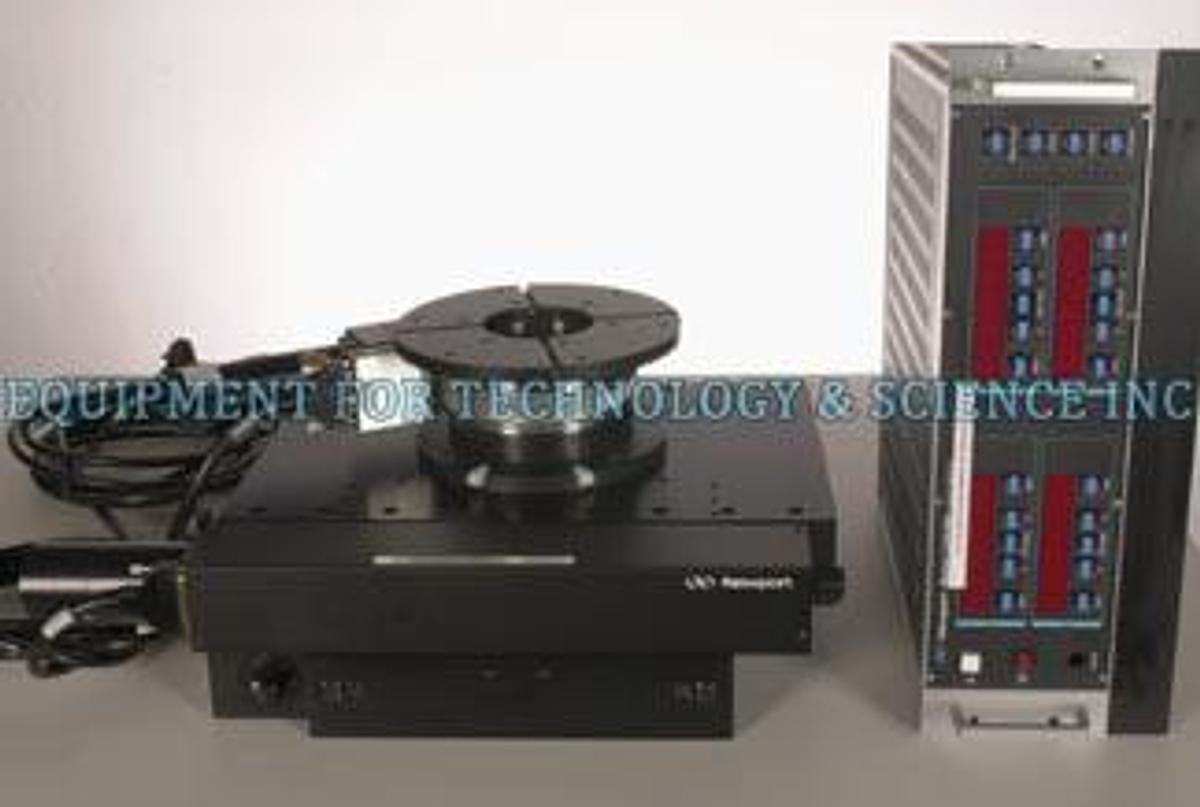 Used Newport TSW300DC 2-Axis 300mm  XY Stage, Newport RTM160CC Theta Stage