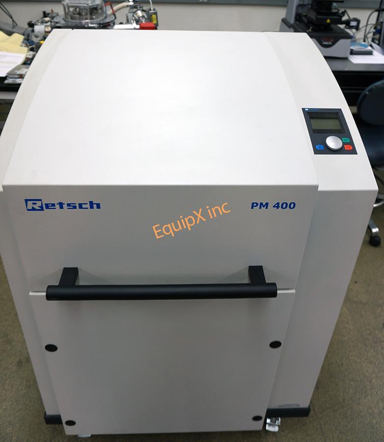 Used Retsch PM400 Planetary Ball Mill (2016) with 4 Spider Clamps