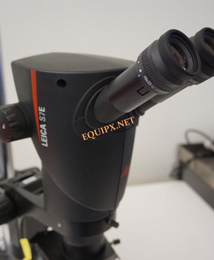 Used Leica S7E stereozoom with LED3000 illuminator and boom stand