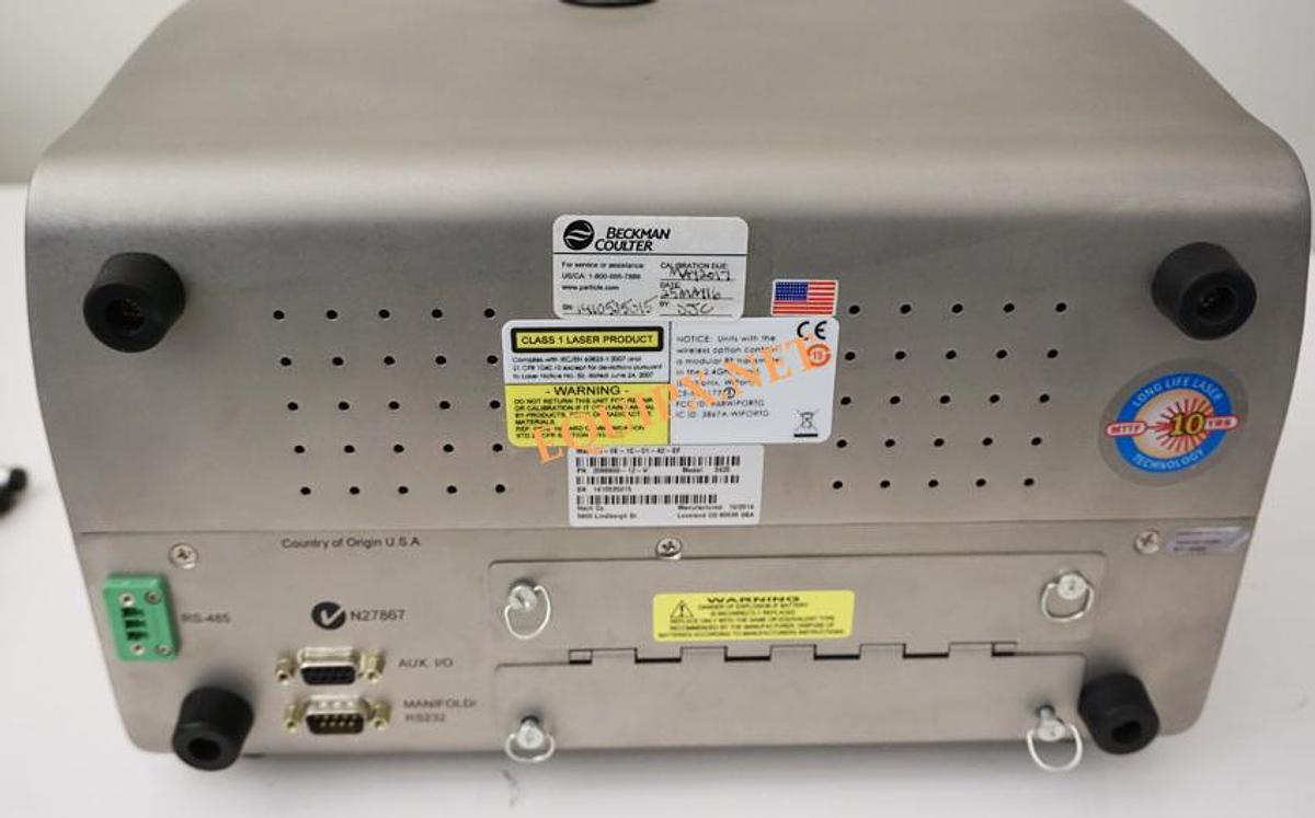 Used Beckman Coulter 3400 particle counter with PortAll Ver.2 software and 1 battery