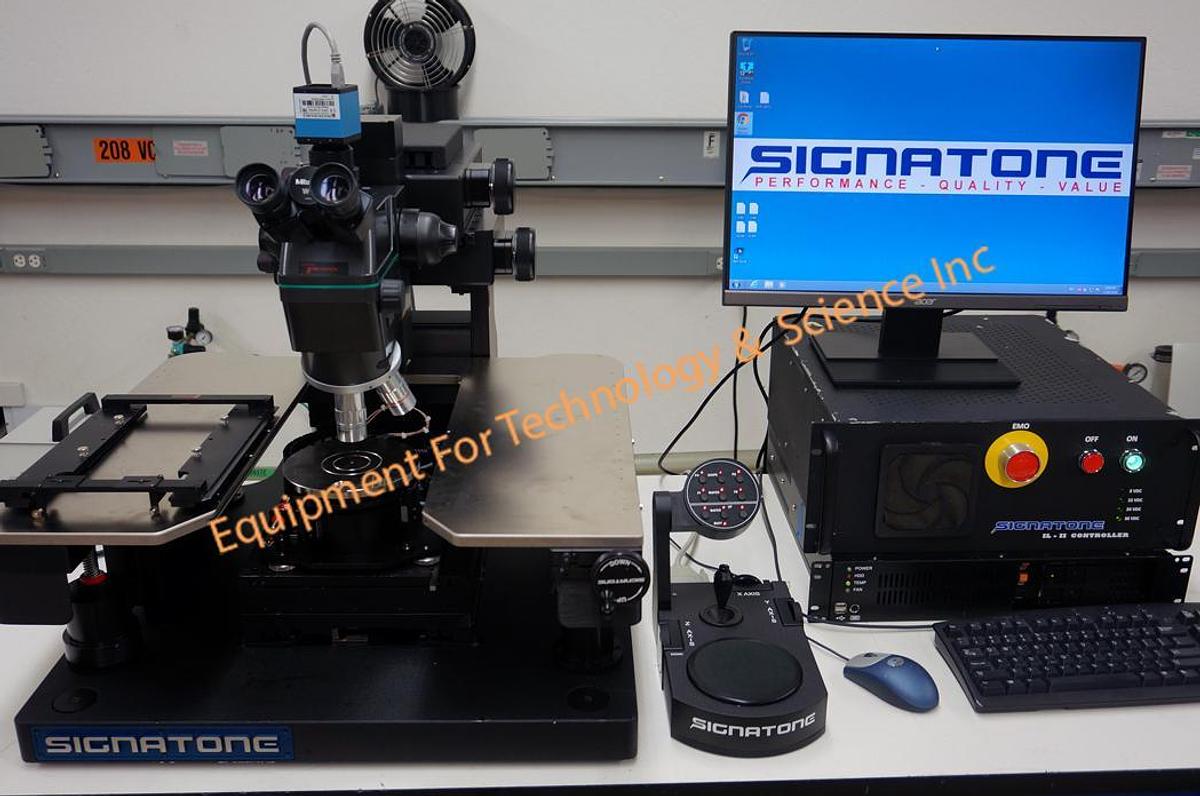 Used Signatone CM460-22 semiautomatic probe station