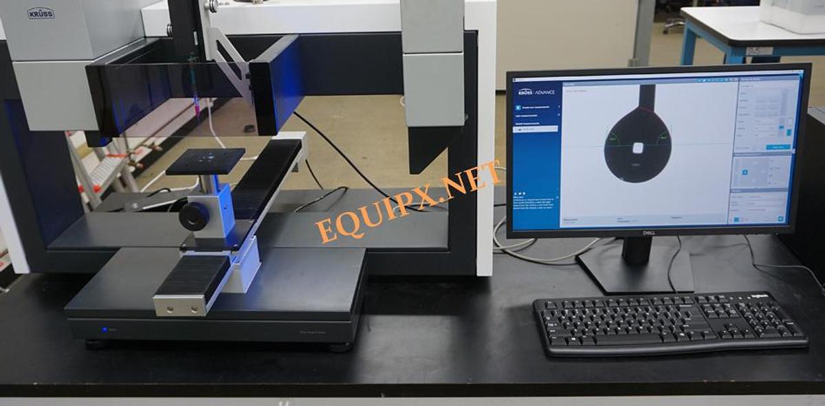 Used Kruss DSA100E drop shape analyzer with large sample frame and multi dosing units