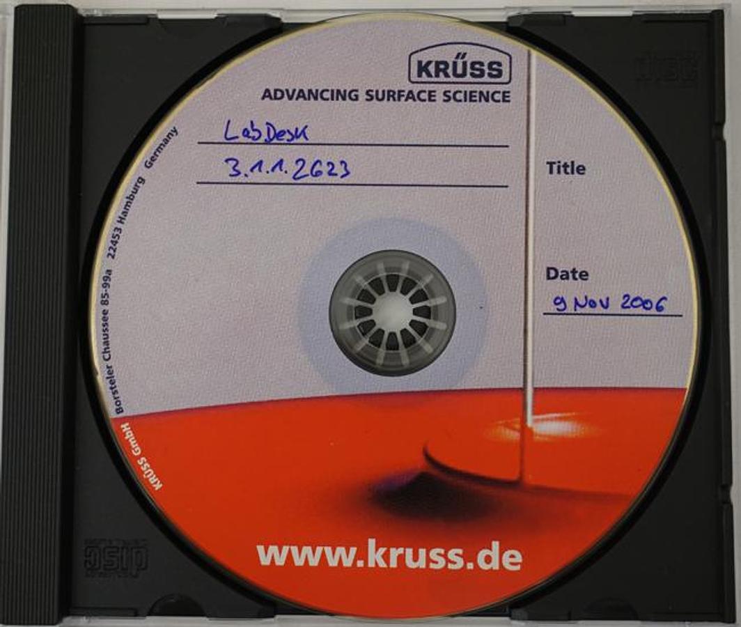 Refurbished 2007 Kruss K100Mk2 tensiometer with Windows 7 PC, software, temperature circulator, and Metrohm 765 dosimeter