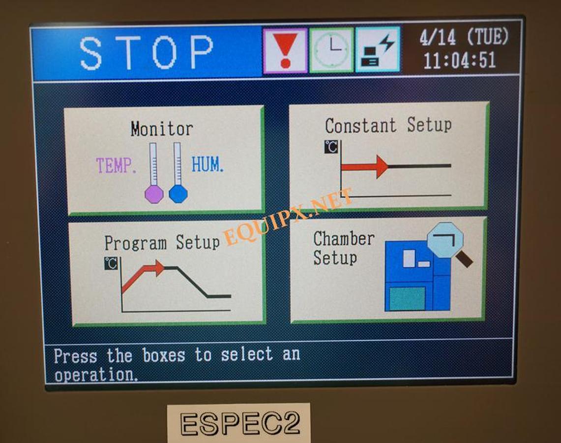 Used Espec PCR-3KP Cleanroom Temperature Humidity chamber, -20 to +100C, 30 to 90%rh, 10 cu ft (2012)
