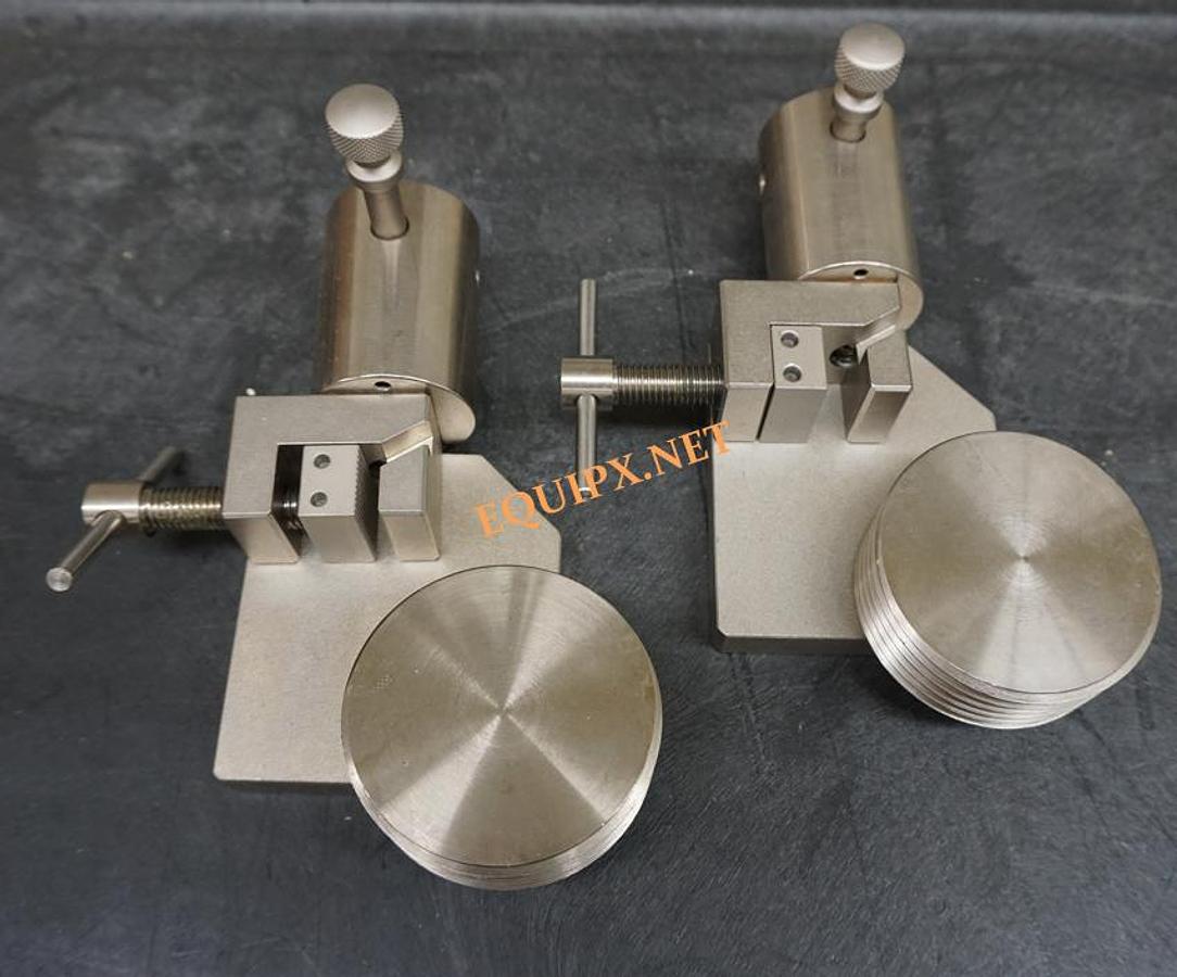 Used Mecmesin 10kN (2248 lbsf) Multitest 10i frame with Emperor software, vice grips and 2 load cells