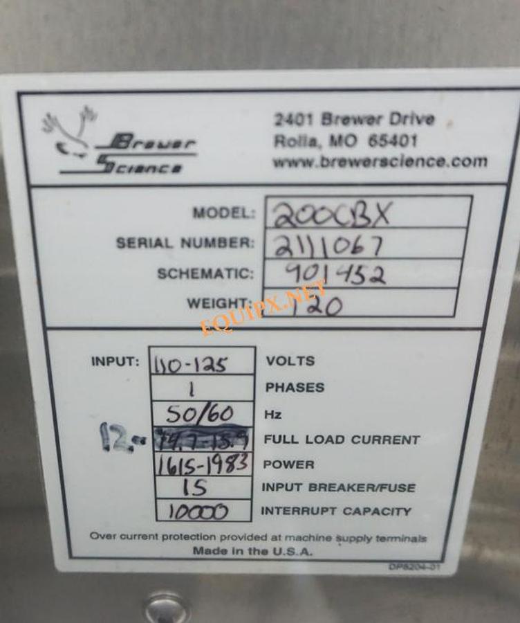 Used CEE 200CBX Precision Coat Bake System