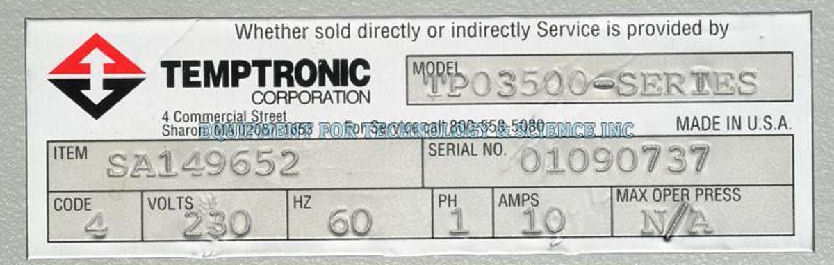 Used Temptronic-TPO3500 Titan thermal chuck controller