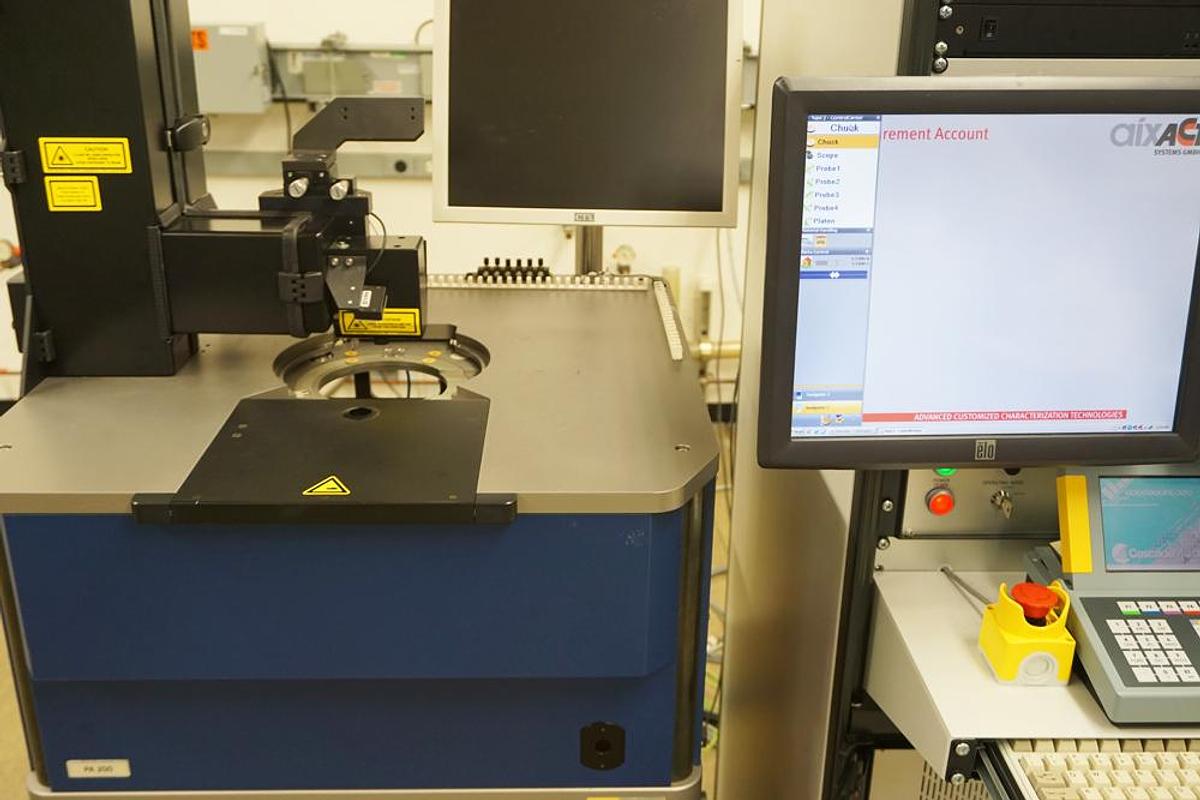 Used AixDBLI dual beam laser interferometer with Suss PA200DS Blueray dual sided prober for 150/200mm wafers