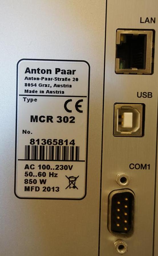 Preowned 2013 Anton Parr MCR 302 Modular Compact Rheometer
