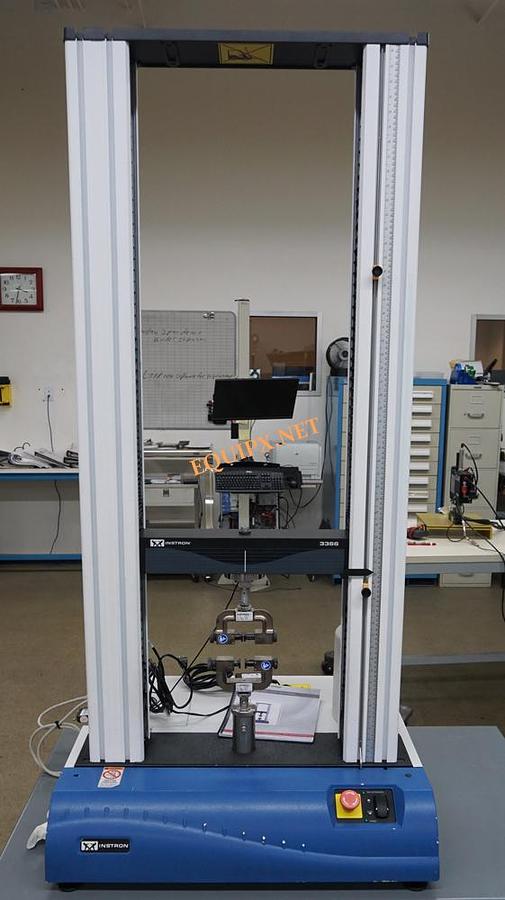 Used Instron 3366 10kN (2250lbsf) capacity and PC with Bluehill 3 software (2007)