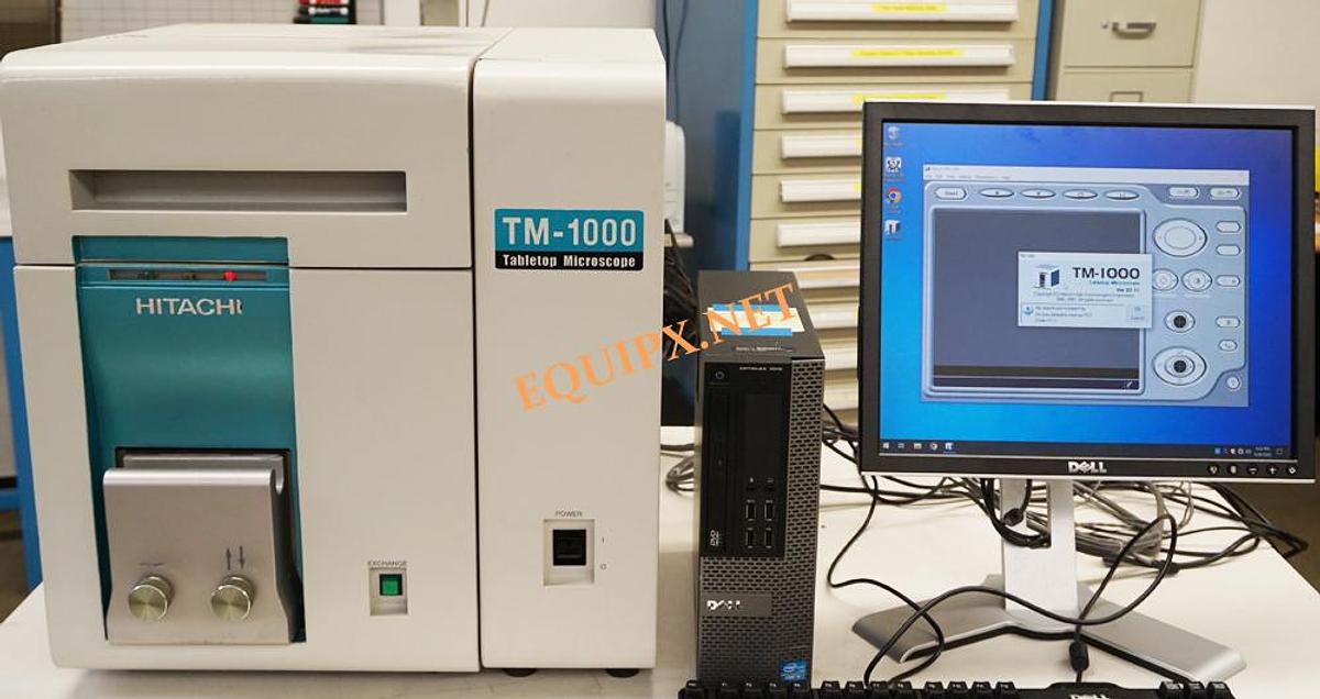 Used Hitachi TM1000 Desktop SEM with manual stage