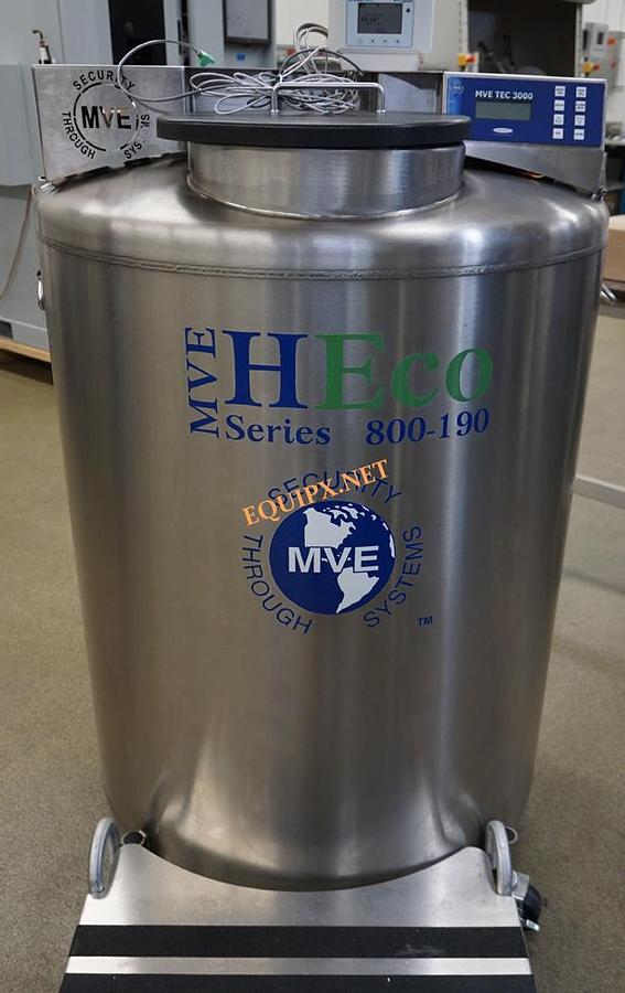 Used MVE HEco 815P-190AF-GB Vapor Phase Cryofreezer with -190C storage and Mesa Labs VPx Viewpoint sensor