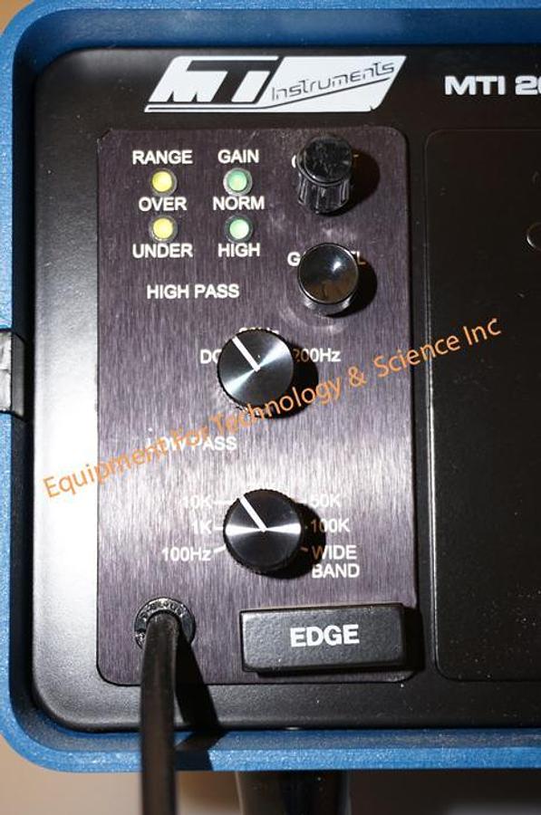 Used MTI 2000 Fotonic Sensor with 2047E plugin module and probe