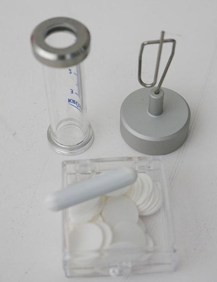 Refurbished 2007 Kruss K100Mk2 tensiometer with Windows 7 PC, software, temperature circulator, and Metrohm 765 dosimeter