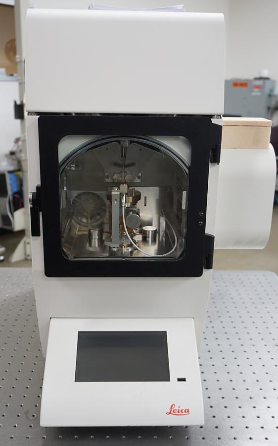 Refurbished 2024 Leica EM ACE 600 dual e-Beam sources with Meissner trap (Cryo pump) and motorized stage