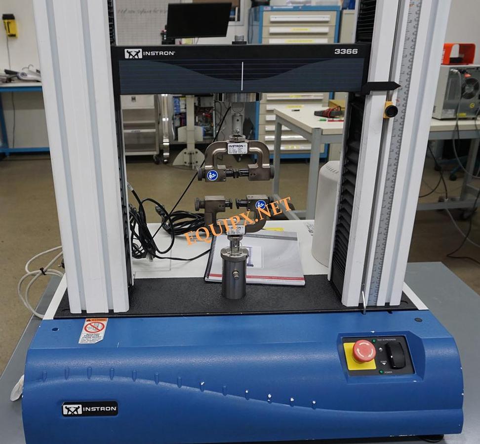 Used Instron 3366 10kN (2250lbsf) capacity and PC with Bluehill 3 software (2007)