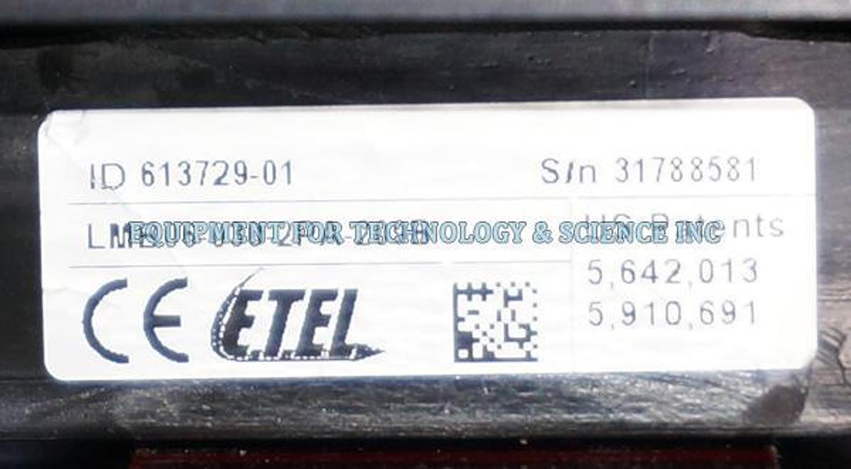 Used ETEL XY stage with Linear Motors 370mm x 360mm travel