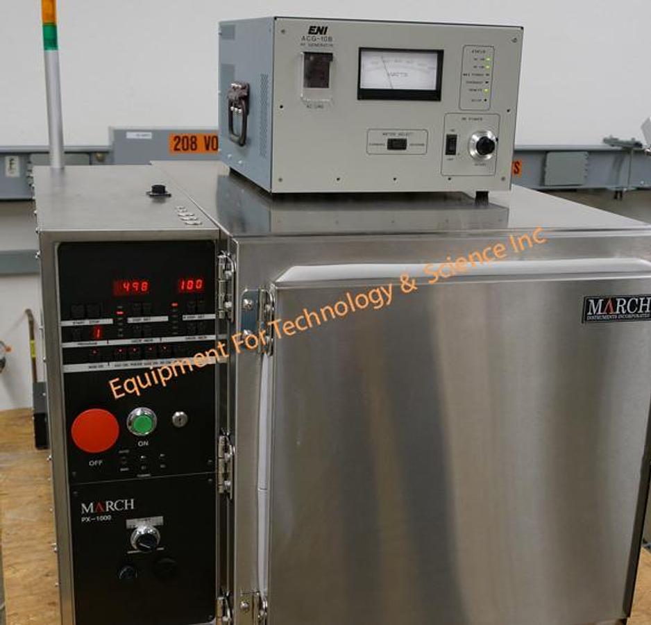 Used March PX1000 Plasma Asher with ENI 1200W RF generator