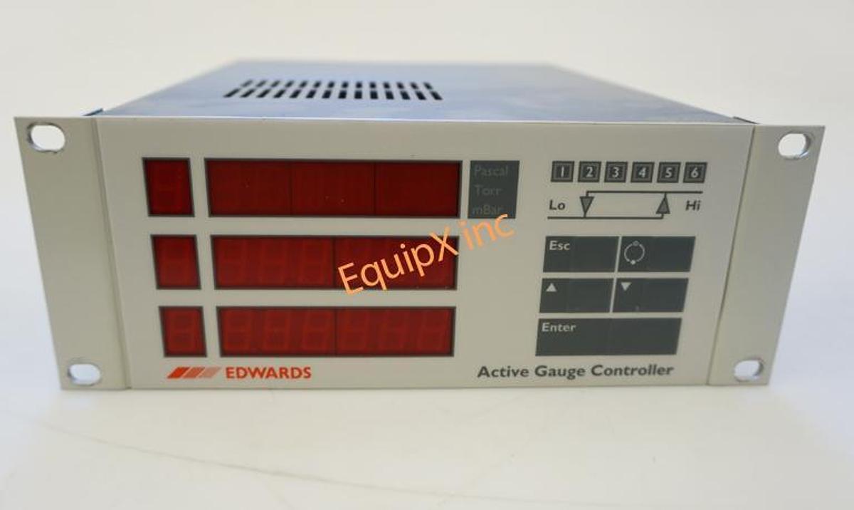 Used Edwards Active Gauge Controller with Pirani Gauge and ASG2000 Active Strain Gauge
