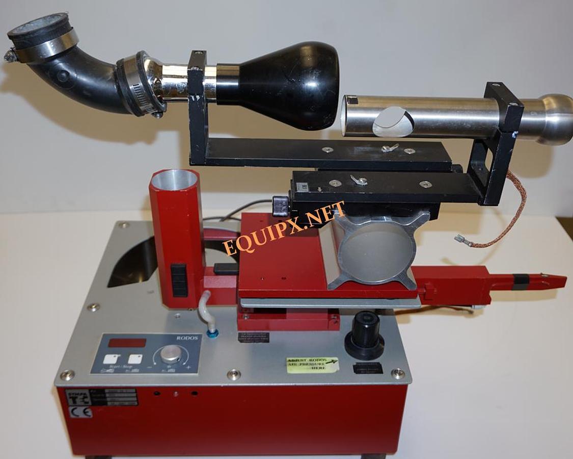 Used Sympatec particle size analyzer with powder feeder and liquid dispersion