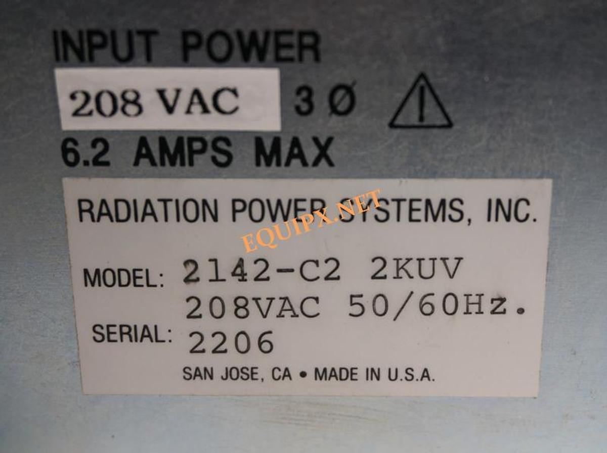 Used AB-M Radiation Power Systems 2142-C2  2kW Arc Lamp Power Supply