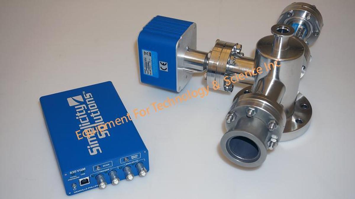 Used Granville Phillips MKS 830 VQM (Vacuum Quality Monitor System) 1-135 amu measurement range