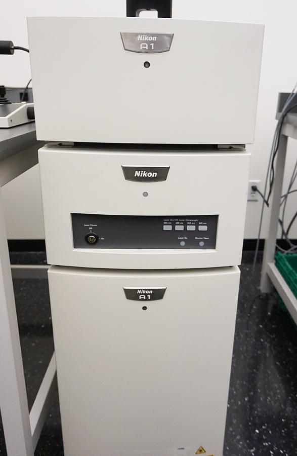 Used Nikon A1/Ti-E Fluorescence Confocal Microscope