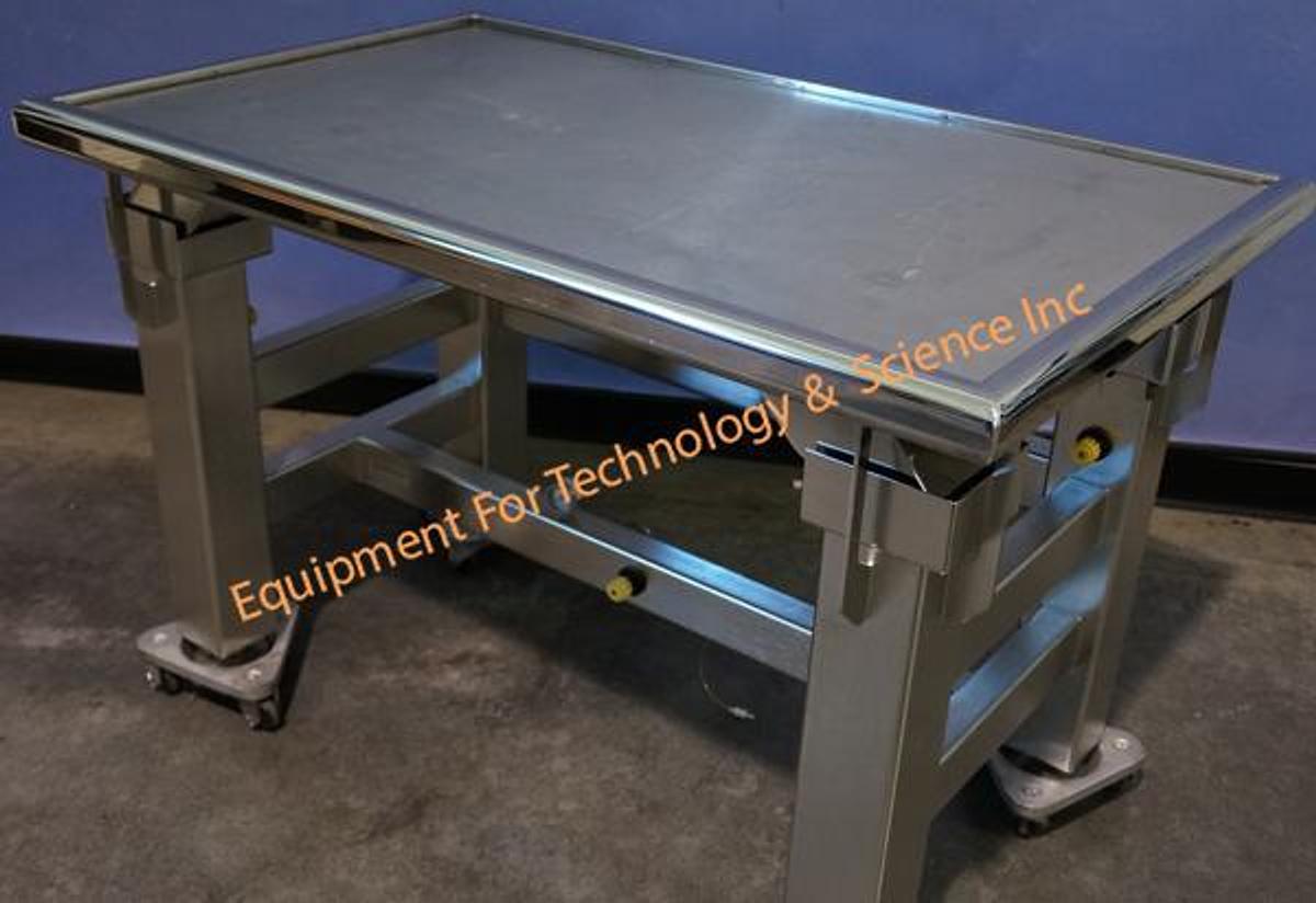 Used Lyndale stainless steel vibration isolation table 45x27