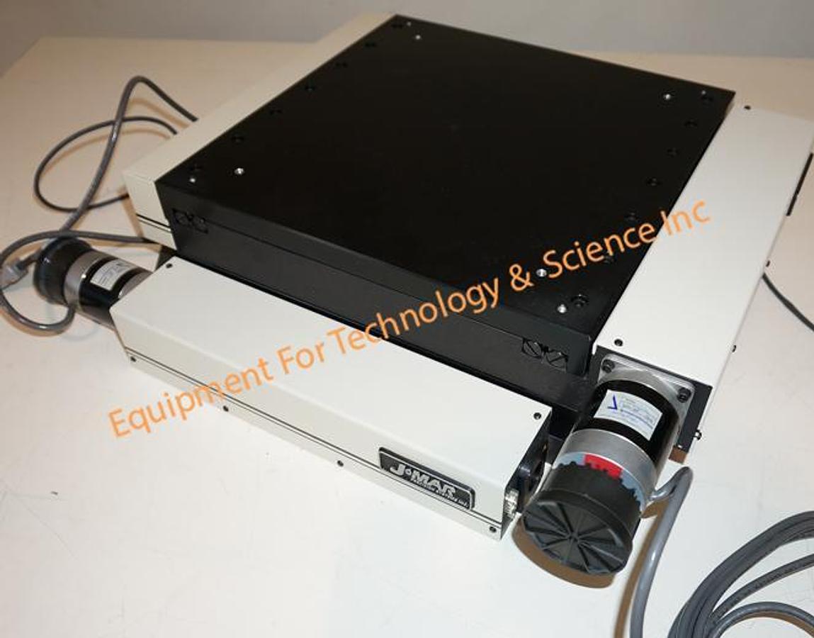 Used JMAR 8x8 XY stage with Heidenhain glass scales, controller, and joystick-  Brand NEW UNUSED