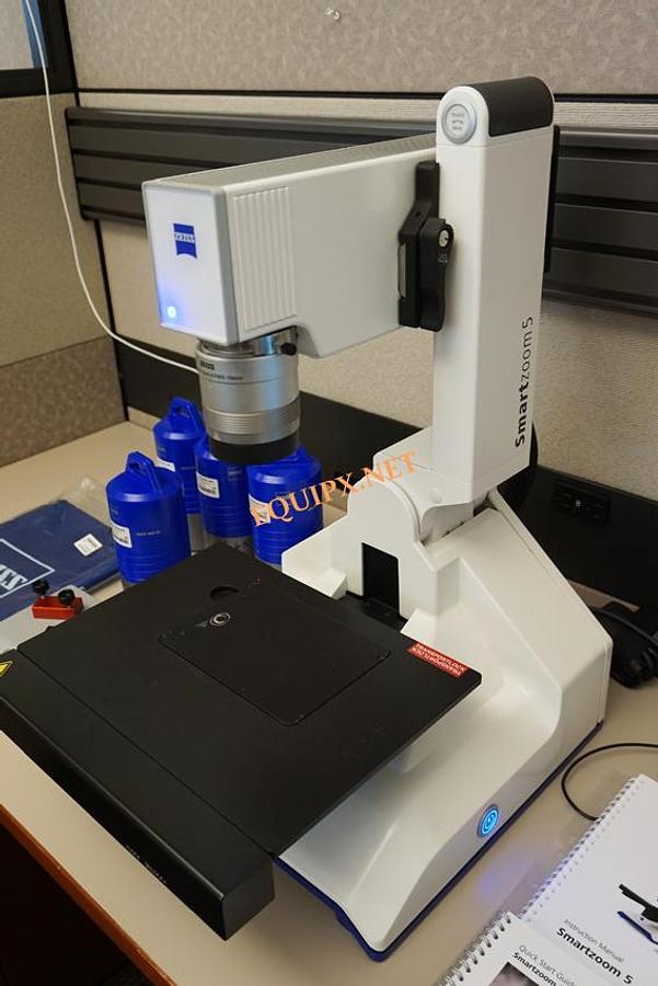 Used 2023 Zeiss SmartZoom 5 Digital Microscope with 2 objectives, scanning stage, 3D Stitching