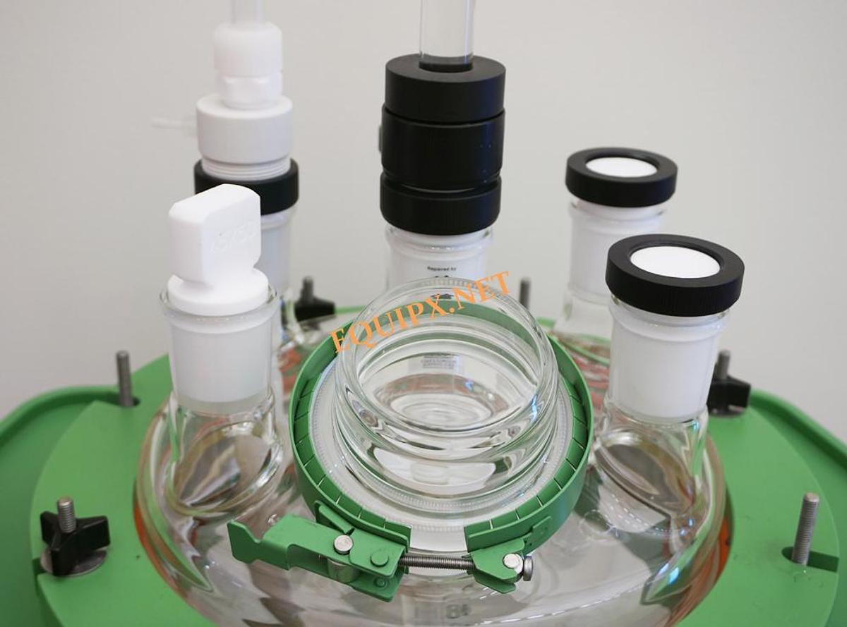 Used Chemglass 50 liter unjacketed reactor with stirring motor