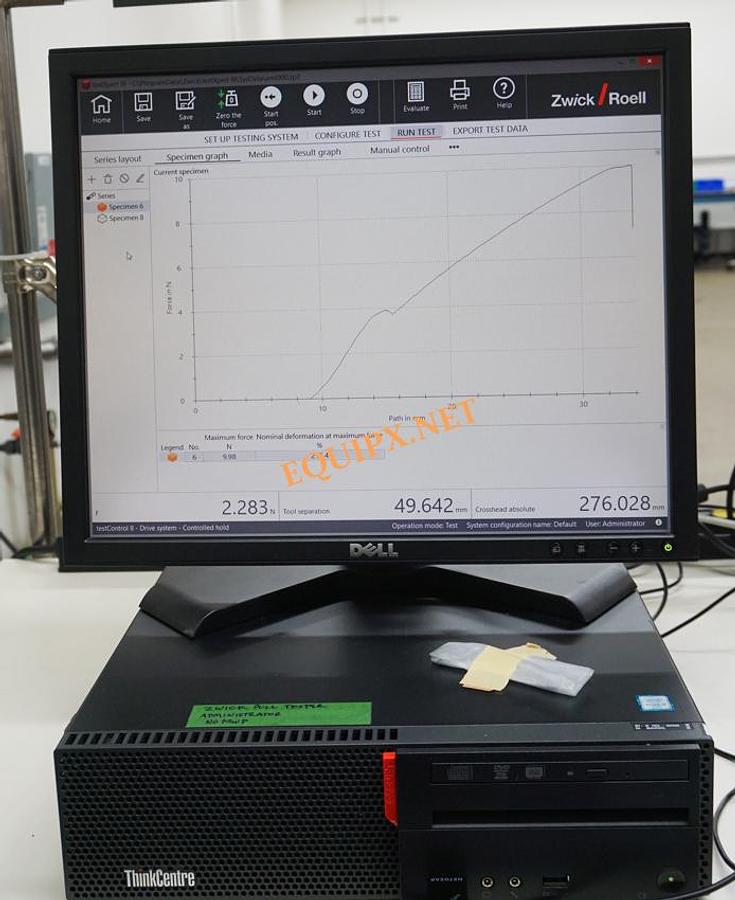 Used Zwick/Roell Z0.5TN  Testing machine for tensile and compression with 500N (112lbf) load capacity (2018)