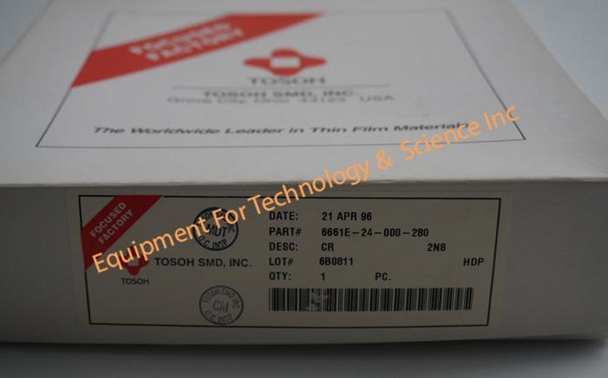 Used Tosoh SMC Chromium target