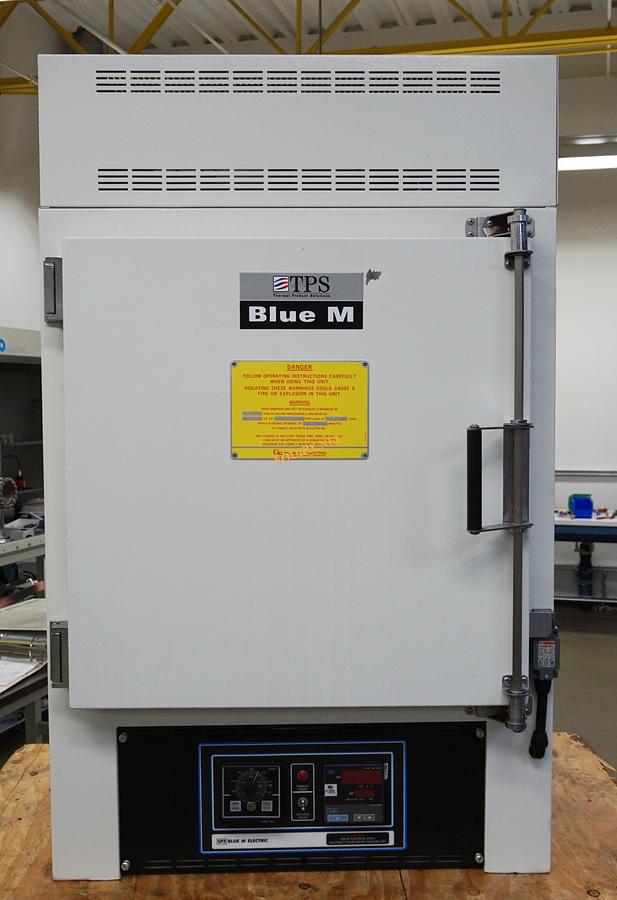Used TPS Blue M CSP400A-B-ST350 Industrial Safety oven for Solvents and hazardous vapor, max temp 343C, 208v
