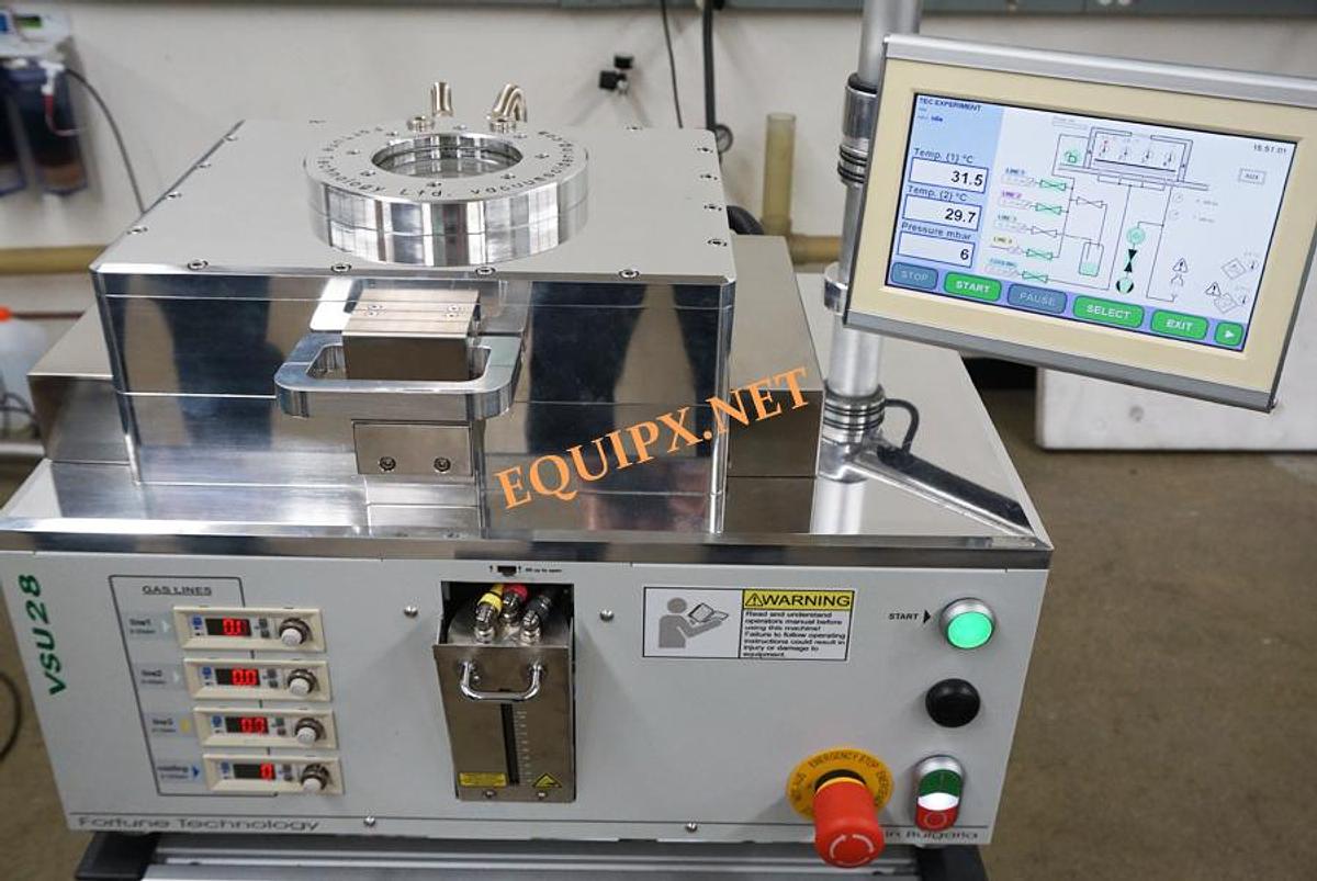 Refurbished Invacu (Fortune Technology) VSU28 solder reflow system (2015) with Formic acid capability and heat exchanger