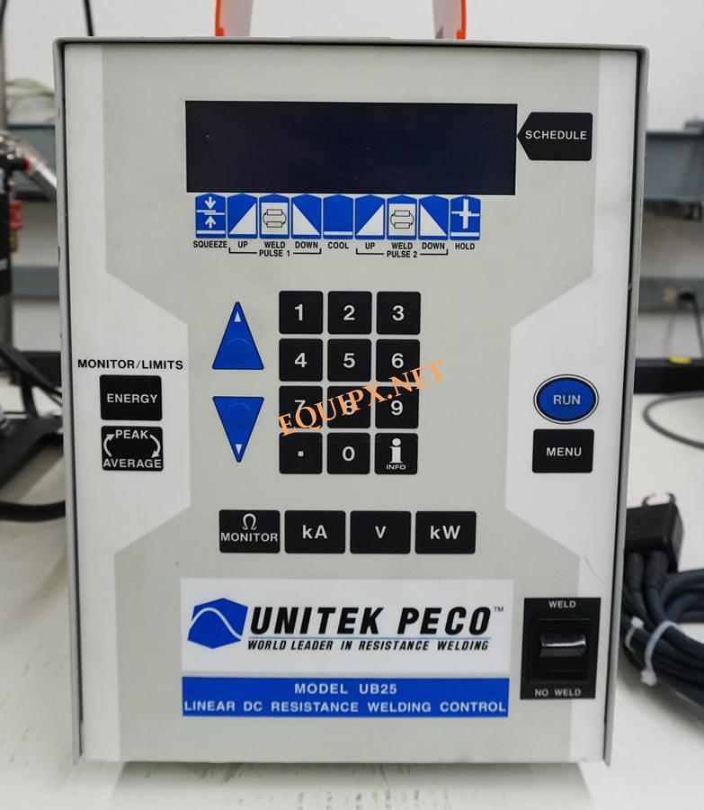 Used Miyachi Unitek UB25 Linear DC Resistance Welding power supply with 80A/EZ weld head