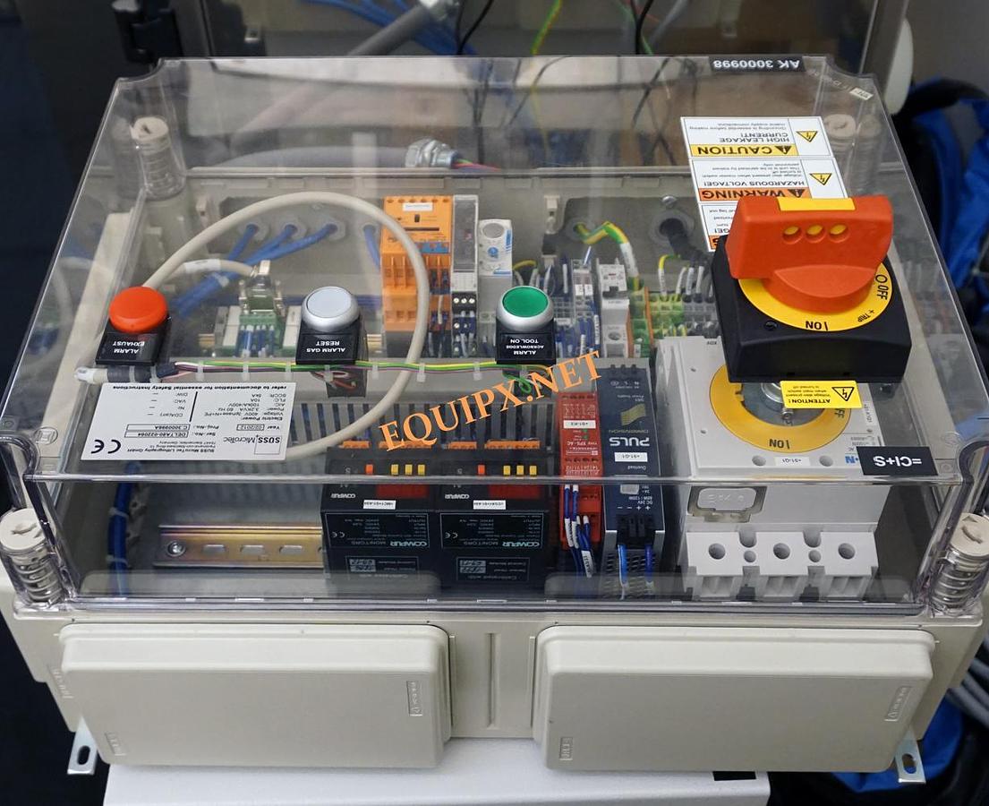 Used Suss Microtec Delta 80 Gyrset phtoresist coater with two dispense pumps