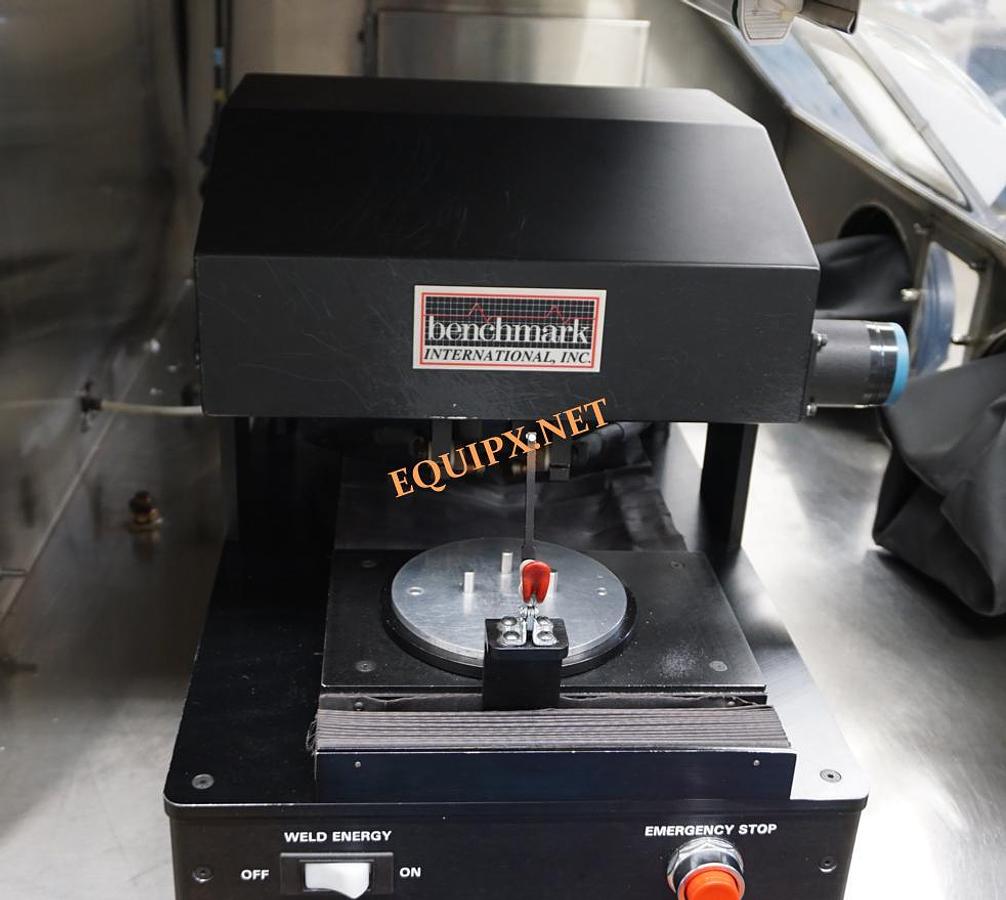 Used Unitek Benchmark System 2000 parallel seam sealer, glovebox, vacuum oven, manual, software