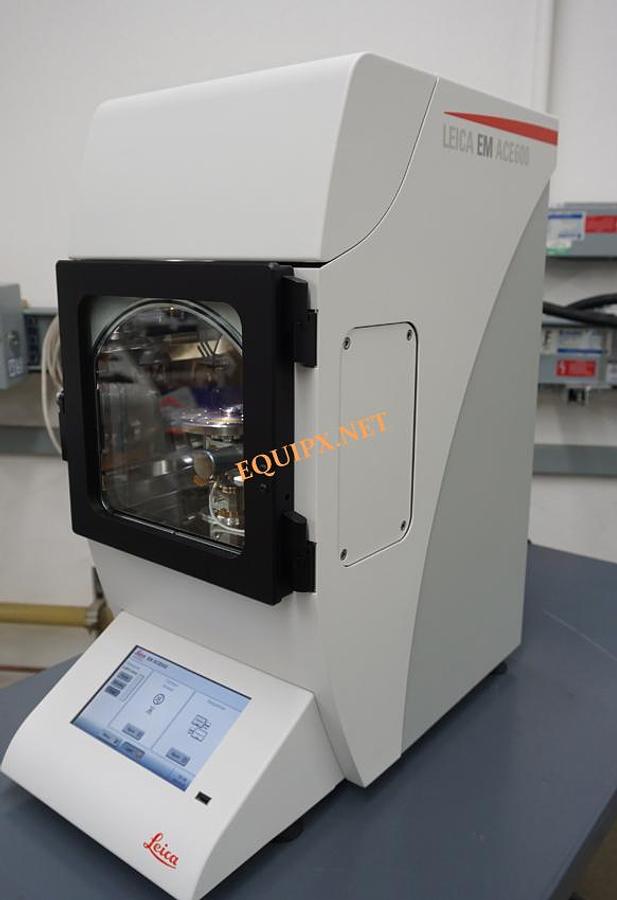 Used 2021 LEICA EM ACE600 sputter coater with carbon filament holder and 3 axis motorized stage with planetary drive