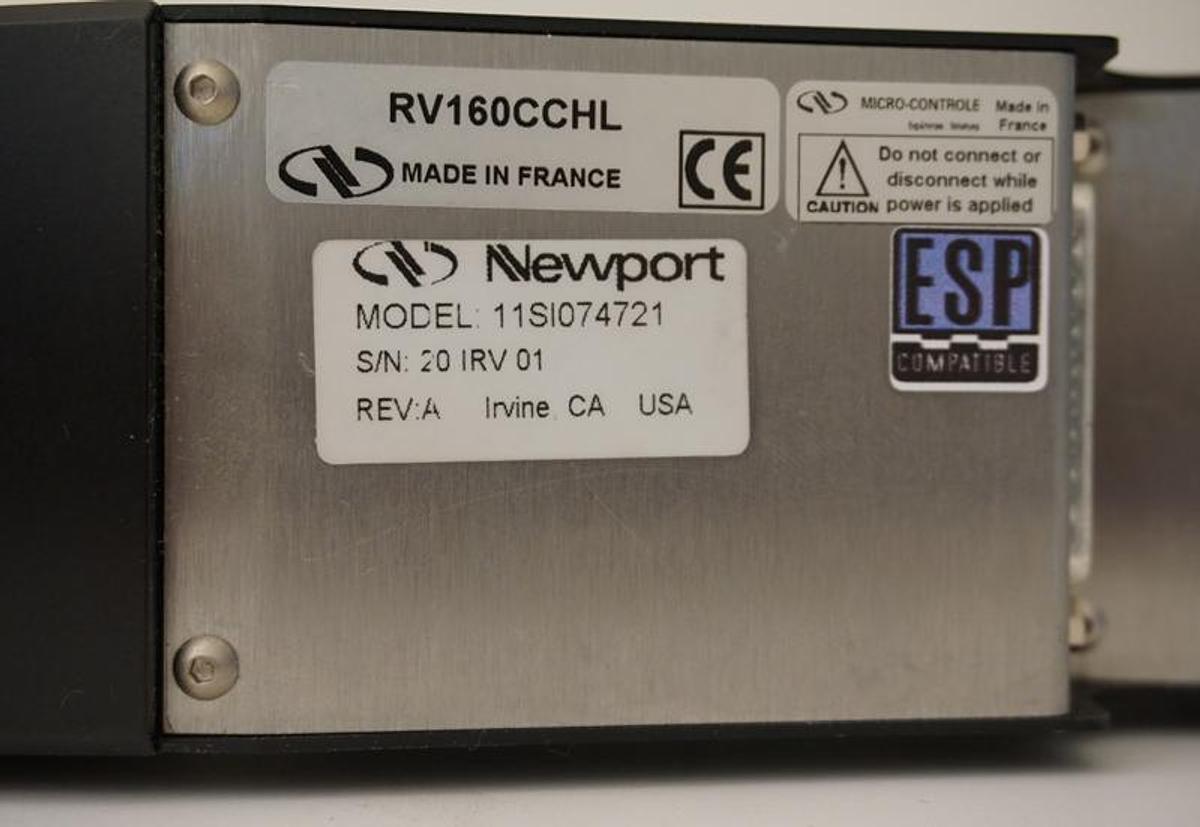 Used Newport RV160CCHL Motorized Rotation Stage, 160 mm, High-Torque DC Drive