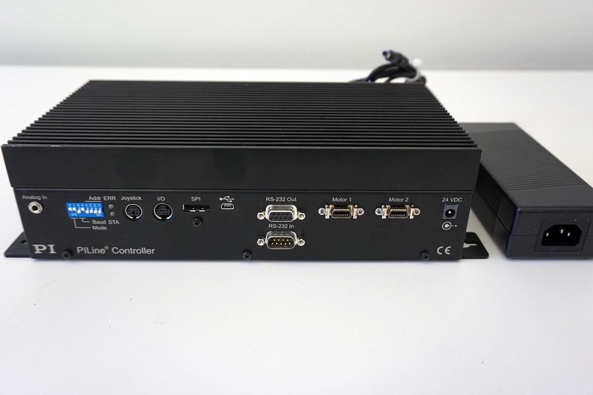 Used PI Physik M-663.465 3 axis micropositioning piezo stage with C-867, C-867.260 controllers