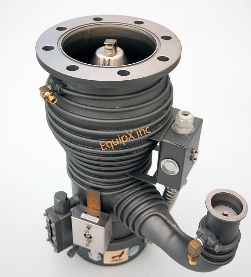 Used Varian VHS-4 diffusion pump, no.86460316, NEW , with extended cold cap, 208 V, single phase, ASA flange