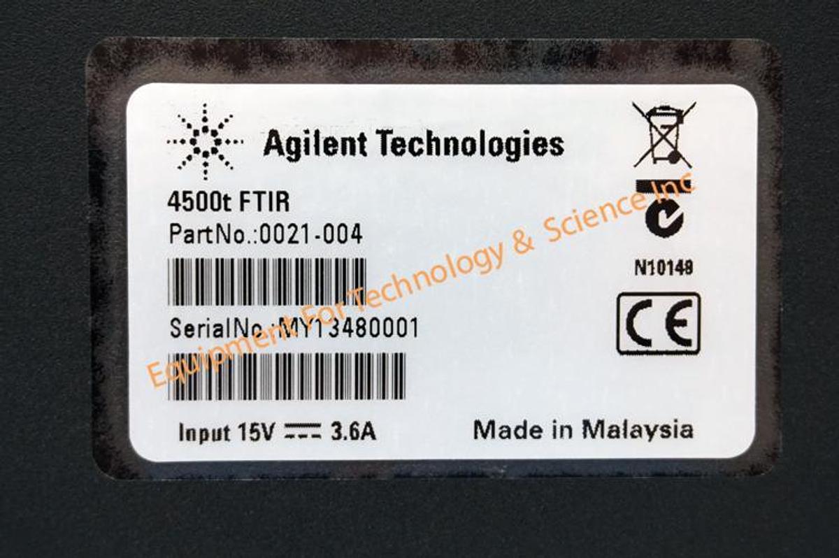 Used Agilent Technologies 4500t portable FTIR spectrometer-  NEW  (2015)